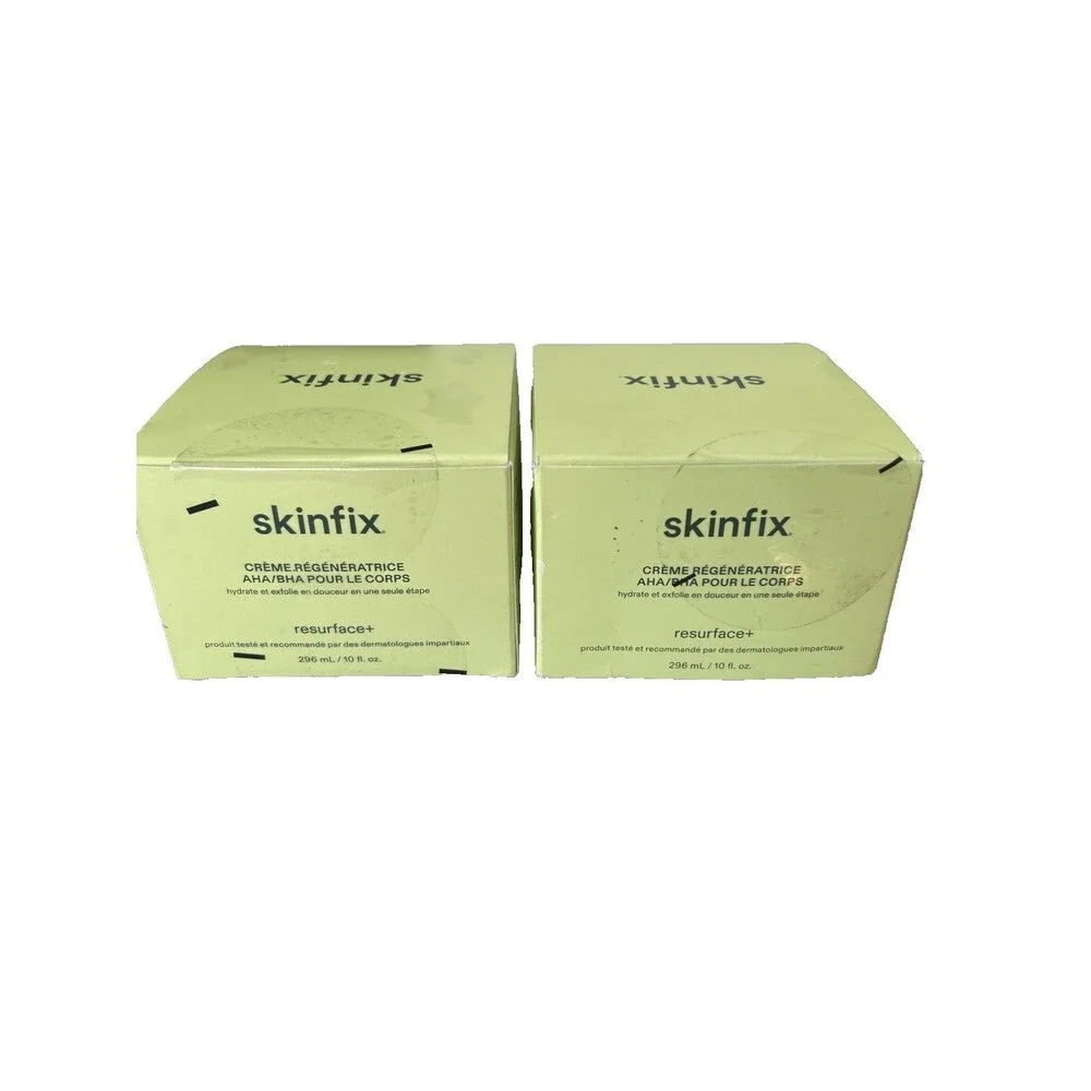 SKINFIX LOT OF 2 Resurface+ AHA /BHA Renewing Body Cream 10 oz  NEW SEALED
